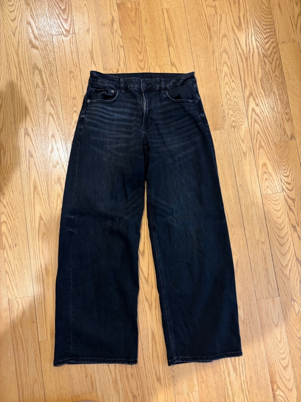 American eagle low rise stretch wide leg 6